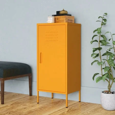 Mustard steel storage cabinet 42.5x35x101.5 cm by , Lockers and storage cabinets - Ref: Foro24-336191, Price: 99,53 €, Discou...