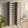Wall wine rack for 36 bottles 2 units white iron by , Wine racks - Ref: Foro24-340889, Price: 112,08 €, Discount: %