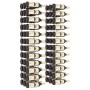 Wall wine rack for 36 bottles 2 units white iron by , Wine racks - Ref: Foro24-340889, Price: 114,15 €, Discount: %