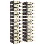 Wall wine rack for 36 bottles 2 units white iron by , Wine racks - Ref: Foro24-340889, Price: 112,08 €, Discount: %
