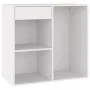 Weißer Kosmetikschrank aus Sperrholz, 80 x 40 x 75 cm von , Schließfächer und Lagerschränke - Ref: Foro24-808837, Preis: 53,3...