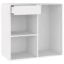 Weißer Kosmetikschrank aus Sperrholz, 80 x 40 x 75 cm von , Schließfächer und Lagerschränke - Ref: Foro24-808837, Preis: 53,3...