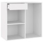 Weißer Kosmetikschrank aus Sperrholz, 80 x 40 x 75 cm von , Schließfächer und Lagerschränke - Ref: Foro24-808837, Preis: 58,1...
