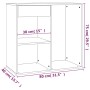 Weißer Kosmetikschrank aus Sperrholz, 80 x 40 x 75 cm von , Schließfächer und Lagerschränke - Ref: Foro24-808837, Preis: 58,1...