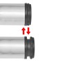 4 höhenverstellbare Tischbeine 1100 mm, Farbe Nickel poliert von vidaXL, Tischbeine - Ref: Foro24-242138, Preis: 69,56 €, Rab...