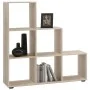 FMD Regal 6 Fächer in Sandeiche 104,3x32,6x106,5 cm von , Raumteiler - Ref: Foro24-447406, Preis: 126,43 €, Rabatt: %
