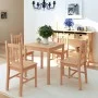 5-teiliges Esszimmerset aus Kiefernholz von vidaXL, Möbelsets für Küchen und Esszimmer - Ref: Foro24-242958, Preis: 234,86 €,...