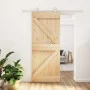 Puerta corredera con herrajes madera maciza de pino 85x210 cm de , Puertas - Ref: Foro24-3203083, Precio: 204,57 €, Descuento: %