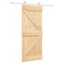 Schiebetür mit Beschlägen aus massivem Kiefernholz, 85 x 210 cm von , Türen - Ref: Foro24-3203083, Preis: 188,09 €, Rabatt: %
