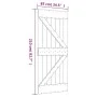 Sliding door with solid pine wood fittings 85x210 cm by , Doors - Ref: Foro24-3203083, Price: 204,57 €, Discount: %