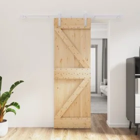Sliding door with solid pine wood fittings 70x210 cm by , Doors - Ref: Foro24-3203020, Price: 178,49 €, Discount: %