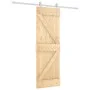 Sliding door with solid pine wood fittings 70x210 cm by , Doors - Ref: Foro24-3203020, Price: 178,49 €, Discount: %
