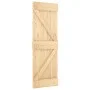 Sliding door with solid pine wood fittings 70x210 cm by , Doors - Ref: Foro24-3203020, Price: 178,49 €, Discount: %