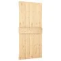 Schiebetür mit Beschlägen aus massivem Kiefernholz, 95 x 210 cm von , Türen - Ref: Foro24-3203060, Preis: 216,42 €, Rabatt: %
