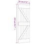 Schiebetür mit Beschlägen aus massivem Kiefernholz, 70 x 210 cm von , Türen - Ref: Foro24-3203020, Preis: 181,73 €, Rabatt: %