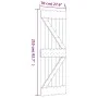 Sliding door with solid pine wood fittings 70x210 cm by , Doors - Ref: Foro24-3203020, Price: 178,49 €, Discount: %