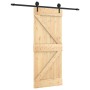 Schiebetür mit Beschlägen aus massivem Kiefernholz, 85 x 210 cm von , Türen - Ref: Foro24-3203228, Preis: 175,45 €, Rabatt: %