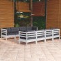 Gartenmöbel 9-teilig mit Kissen aus massivem Kiefernholz von , Gartensets - Ref: Foro24-3096167, Preis: 804,32 €, Rabatt: %
