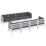 Gartenmöbel 9-teilig mit Kissen aus massivem Kiefernholz von , Gartensets - Ref: Foro24-3096167, Preis: 804,32 €, Rabatt: %