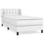 Box spring bed with white synthetic leather mattress 80x200 cm by , Beds and slatted bases - Ref: Foro24-3127278, Price: 292,...