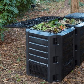 Nature contenedor térmico para compost 1200 L color negro