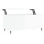 Couchtisch aus glänzend weißem Sperrholz, 90 x 44,5 x 45 cm von , Couchtisch - Ref: Foro24-830966, Preis: 74,08 €, Rabatt: %