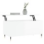 Couchtisch aus glänzend weißem Sperrholz, 90 x 44,5 x 45 cm von , Couchtisch - Ref: Foro24-830966, Preis: 74,08 €, Rabatt: %