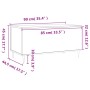 Couchtisch aus glänzend weißem Sperrholz, 90 x 44,5 x 45 cm von , Couchtisch - Ref: Foro24-830966, Preis: 74,08 €, Rabatt: %