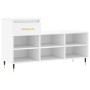 White plywood shoe cabinet 102x36x60 cm by , Shoe racks and shoe organizers - Ref: Foro24-831356, Price: 64,52 €, Discount: %