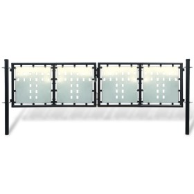 Schwarzes Gartenzauntor 300x150 cm von vidaXL, Gartentore - Ref: Foro24-141691, Preis: 363,98 €, Rabatt: %