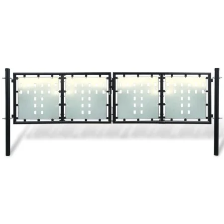 Black garden fence gate 300x150 cm by vidaXL, garden gates - Ref: Foro24-141691, Price: 357,80 €, Discount: %