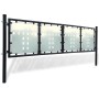 Puerta de valla de jardín negra 300x150 cm de vidaXL, Puertas de jardín - Ref: Foro24-141691, Precio: 363,98 €, Descuento: %