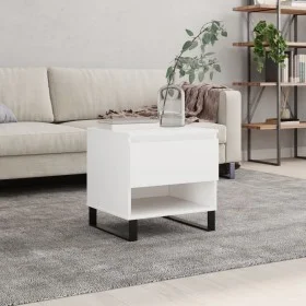 White engineered wood coffee table 50x46x50 cm by , Coffee table - Ref: Foro24-830924, Price: 46,10 €, Discount: %