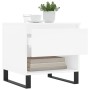 Mesa de centro madera de ingeniería blanco 50x46x50 cm de , Mesas de centro - Ref: Foro24-830924, Precio: 46,49 €, Descuento: %