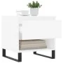 White engineered wood coffee table 50x46x50 cm by , Coffee table - Ref: Foro24-830924, Price: 46,04 €, Discount: %