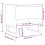 Mesa de centro madera de ingeniería blanco 50x46x50 cm de , Mesas de centro - Ref: Foro24-830924, Precio: 46,49 €, Descuento: %