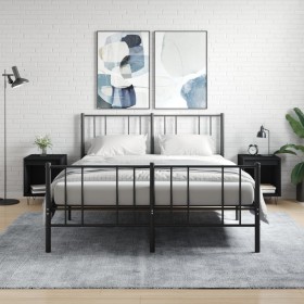 Mesitas de noche 2 uds madera de ingeniería negro 40x35x50 cm de , Mesitas de noche - Ref: Foro24-830719, Precio: 53,76 €, De...
