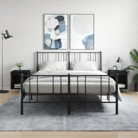 Nightstands 2 pcs engineered wood black 40x35x50 cm by , Nightstands - Ref: Foro24-830719, Price: 53,12 €, Discount: %