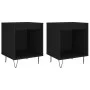 Nightstands 2 pcs engineered wood black 40x35x50 cm by , Nightstands - Ref: Foro24-830719, Price: 53,12 €, Discount: %