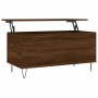 Brown oak plywood coffee table 90x44.5x45 cm by , Coffee table - Ref: Foro24-830979, Price: 69,73 €, Discount: %