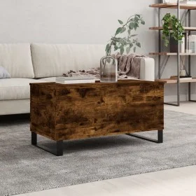Smoked oak plywood coffee table 90x44.5x45 cm by , Coffee table - Ref: Foro24-830985, Price: 59,98 €, Discount: %