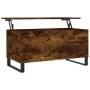 Mesa de centro madera contrachapada roble ahumado 90x44,5x45 cm de , Mesas de centro - Ref: Foro24-830985, Precio: 60,05 €, D...