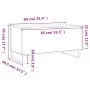 Couchtisch aus geräuchertem Eichensperrholz, 90 x 44,5 x 45 cm von , Couchtisch - Ref: Foro24-830985, Preis: 60,05 €, Rabatt: %