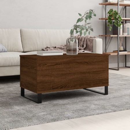Couchtisch aus braunem Eichensperrholz, 90 x 44,5 x 45 cm von , Couchtisch - Ref: Foro24-830987, Preis: 63,33 €, Rabatt: %