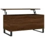 Brown oak plywood coffee table 90x44.5x45 cm by , Coffee table - Ref: Foro24-830987, Price: 62,70 €, Discount: %
