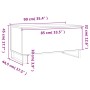 Couchtisch aus braunem Eichensperrholz, 90 x 44,5 x 45 cm von , Couchtisch - Ref: Foro24-830987, Preis: 63,33 €, Rabatt: %