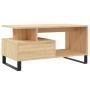 Couchtisch aus Sonoma-Eichensperrholz, 90 x 49 x 45 cm von , Couchtisch - Ref: Foro24-831031, Preis: 72,25 €, Rabatt: %