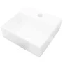 Square ceramic sink with faucet hole and white drain. by vidaXL, Sinks - Ref: Foro24-141940, Price: 61,99 €, Discount: %