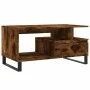 Couchtisch aus geräuchertem Eichensperrholz, 90 x 49 x 45 cm von , Couchtisch - Ref: Foro24-831033, Preis: 62,51 €, Rabatt: %