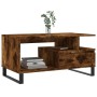 Mesa de centro madera contrachapada roble ahumado 90x49x45 cm de , Mesas de centro - Ref: Foro24-831033, Precio: 63,55 €, Des...